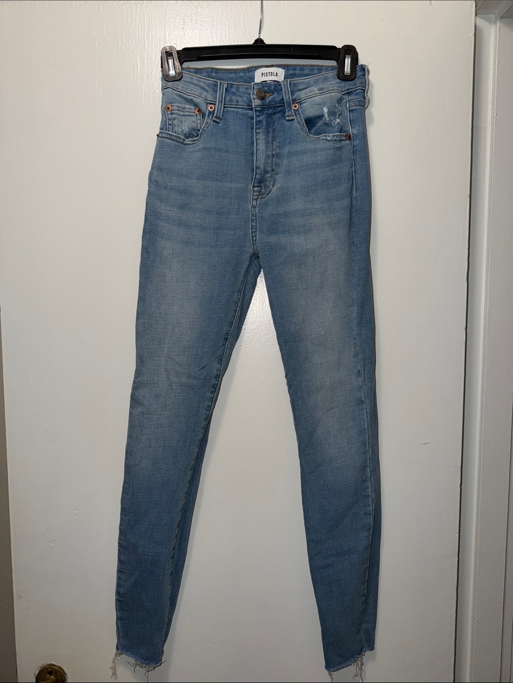 pistola Light Wash Skinny Jeans